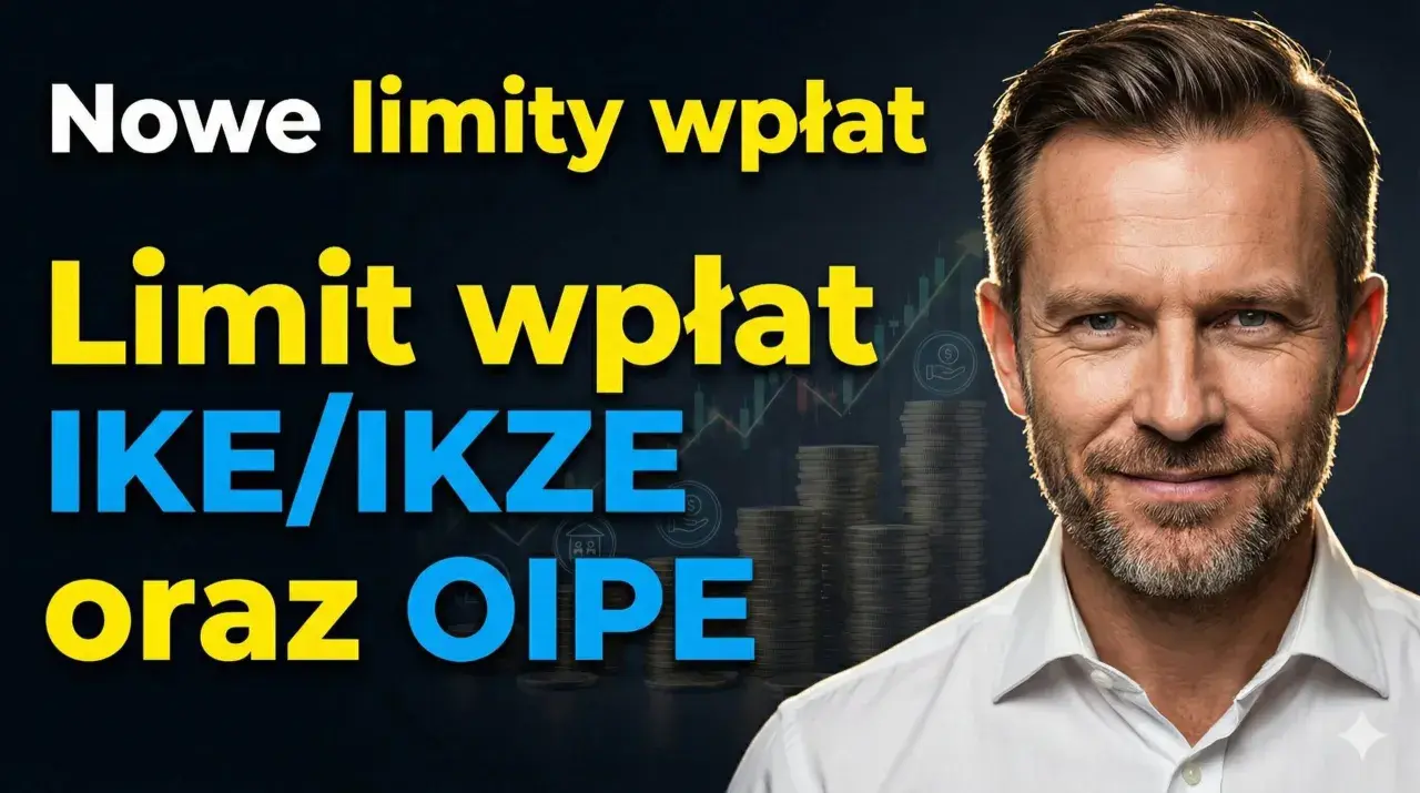 Nowe limity wpłat na indywidualne konto emerytalne (IKE/IKZE) i OIPE. Mężczyzna w białej koszuli.