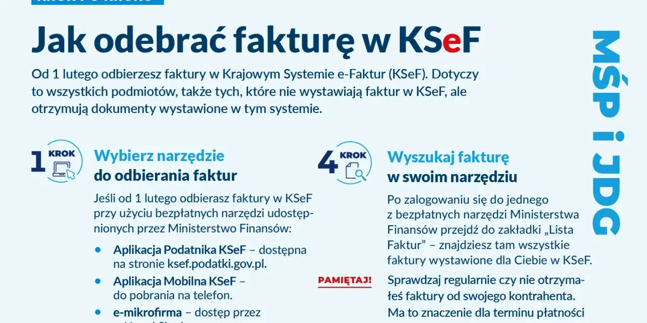 Jak odebrać fakturę w KSeF: wybierz narzędzie, wyszukaj fakturę. Sprawdzaj regularnie, by nie przegapić terminu płatności.