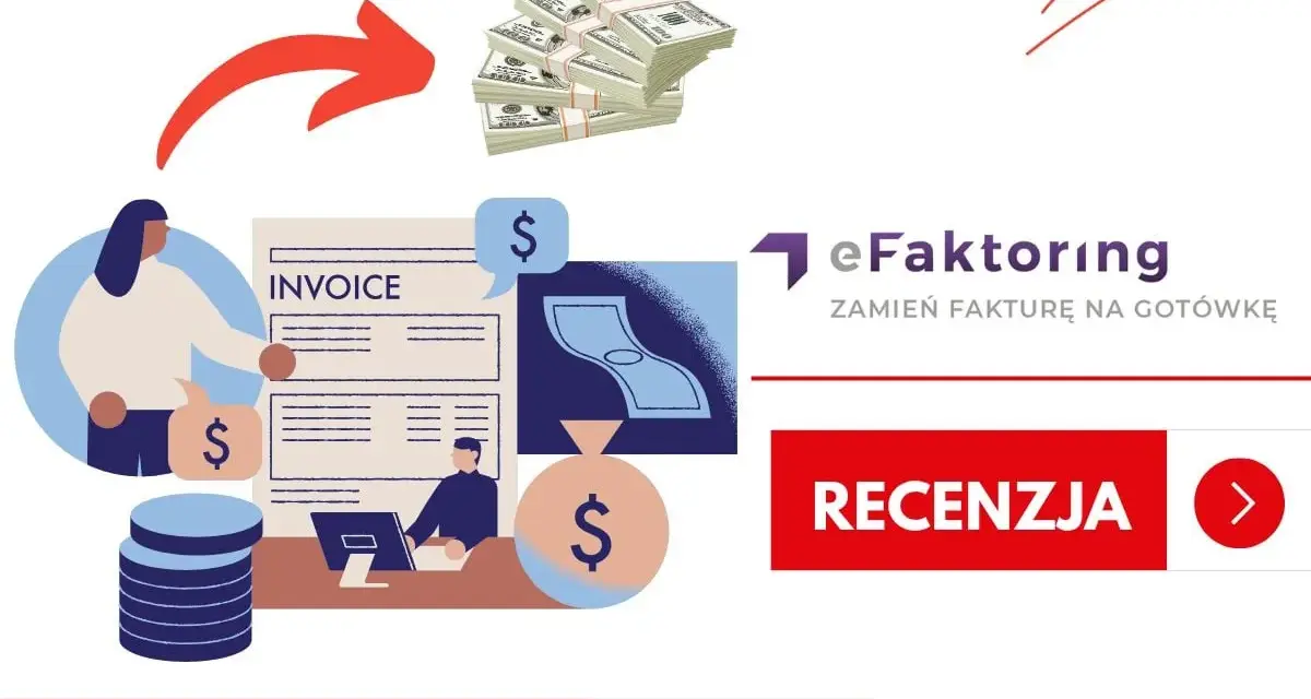 Ilustracja przedstawia proces zamiany faktury na gotówkę, sugerując wsparcie Narodowego Funduszu Gwarancyjnego.