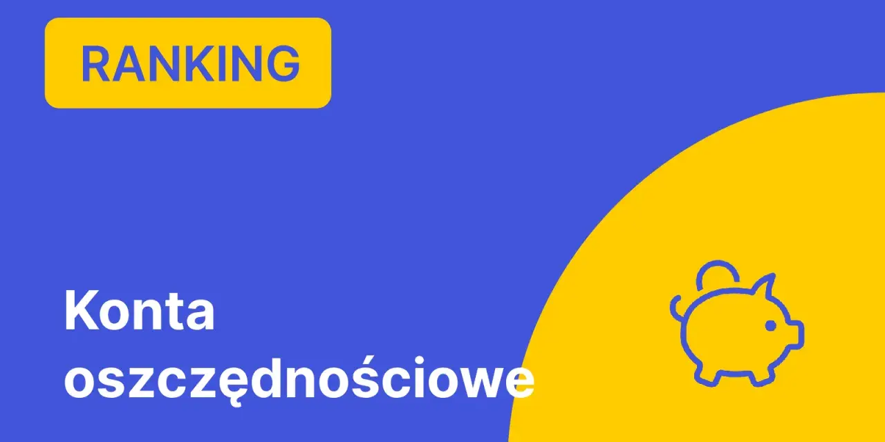 Ranking kont oszczędnościowych bez konta osobistego. Ikona świnki skarbonki.