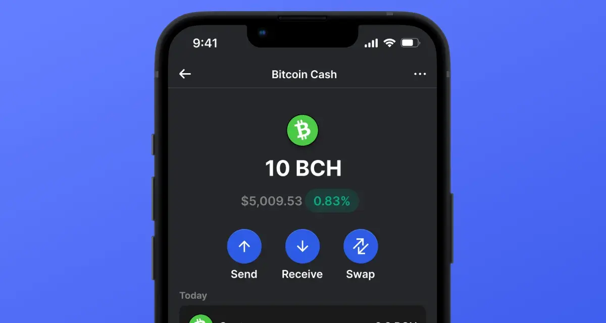Portfel z 10 BCH, wart 5009,53 USD. Możliwość wysyłki, odbioru i wymiany. Właśnie wysłano -0.3 BCH.