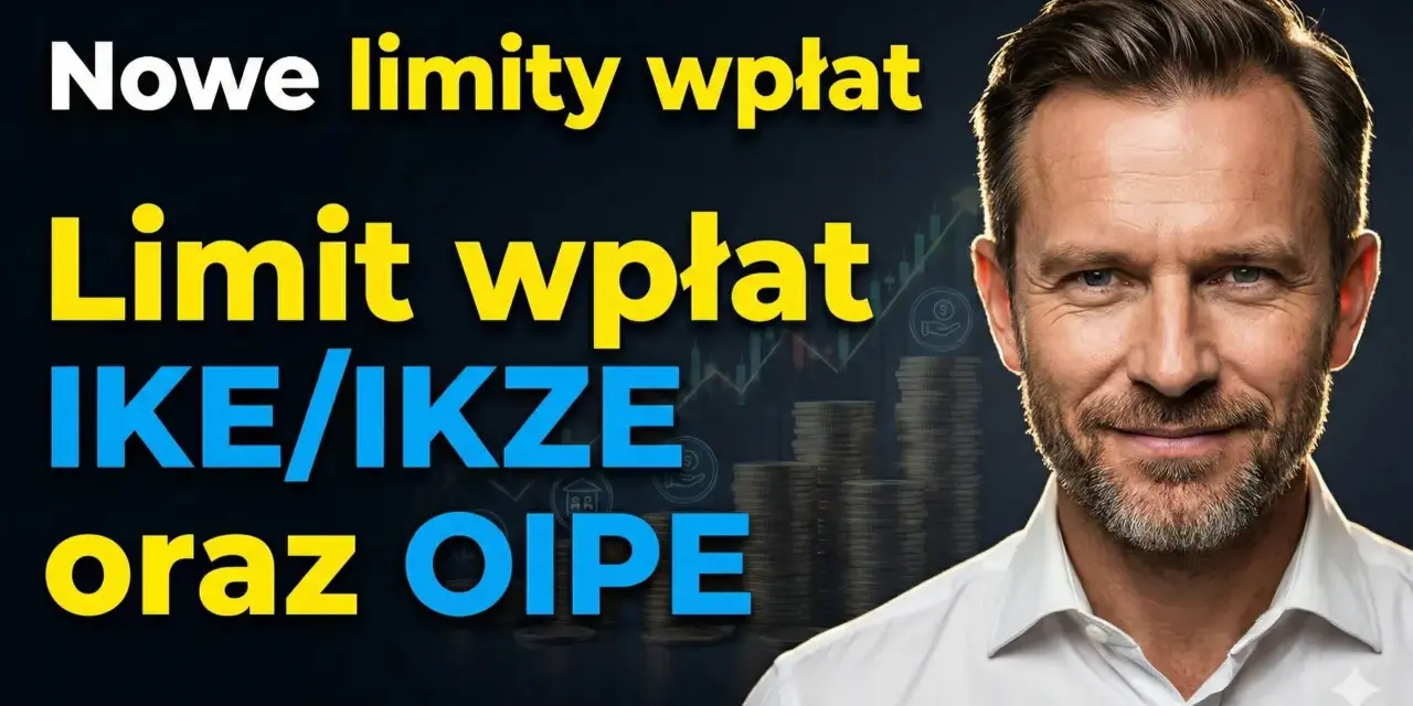 Nowe limity wpłat na indywidualne konto emerytalne (IKE/IKZE) i OIPE. Mężczyzna w białej koszuli.