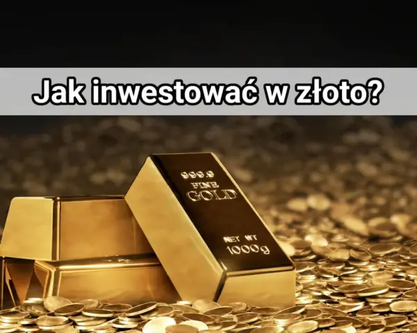 Sztabki złota i monety symbolizują bezpieczną inwestycję w złoto. Dowiedz się, jak mądrze lokować kapitał.