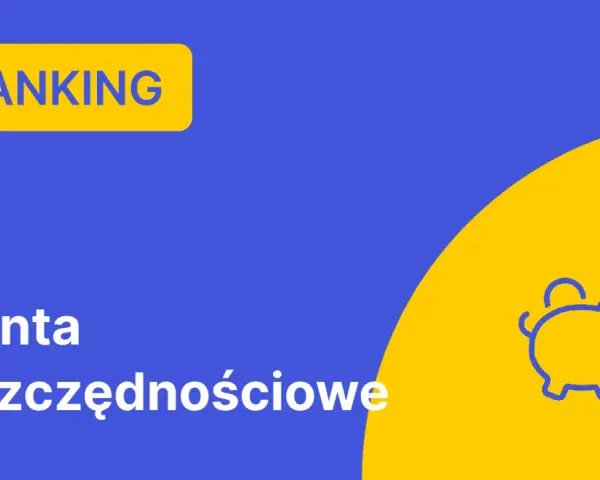 Ranking kont oszczędnościowych bez konta osobistego. Ikona świnki skarbonki.
