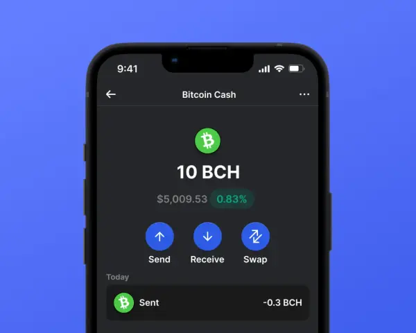Portfel z 10 BCH, wart 5009,53 USD. Możliwość wysyłki, odbioru i wymiany. Właśnie wysłano -0.3 BCH.