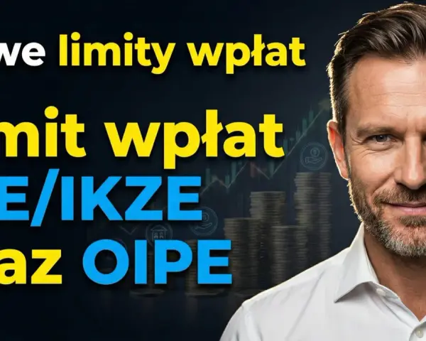 Nowe limity wpłat na indywidualne konto emerytalne (IKE/IKZE) i OIPE. Mężczyzna w białej koszuli.