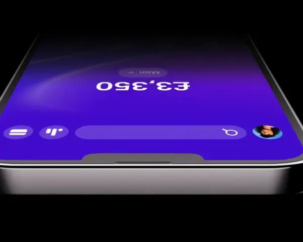 Telefon z aplikacją Revolut, pokazujący saldo £3,350. Dowiedz się, jak założyć konto Revolut i zacząć zarządzać finansami.