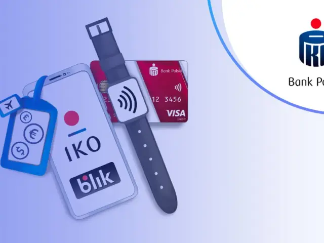 IKO i BLIK PKO BP: płatności zbliżeniowe telefonem, zegarkiem i kartą Visa. Podróżuj i płać w różnych walutach.