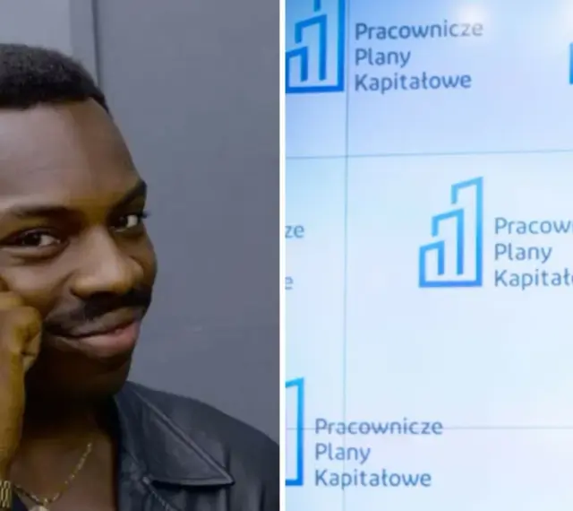 Mężczyzna z mema "smart guy" zastanawia się, co to PPK, czyli Pracownicze Plany Kapitałowe.
