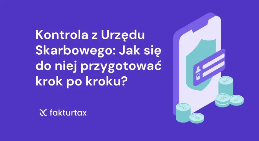 Kontrola z Urzędu Skarbowego: Jak się przygotować krok po kroku? Ilustracja przedstawia telefon z ikoną bezpieczeństwa i monetami, sugerując przygotowanie do kontroli osoby prywatnej.