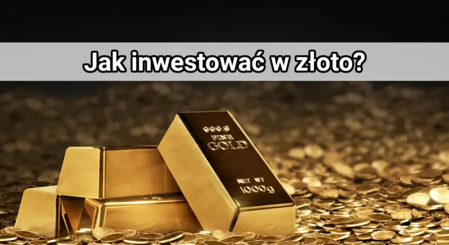 Sztabki złota i monety symbolizują bezpieczną inwestycję w złoto. Dowiedz się, jak mądrze lokować kapitał.
