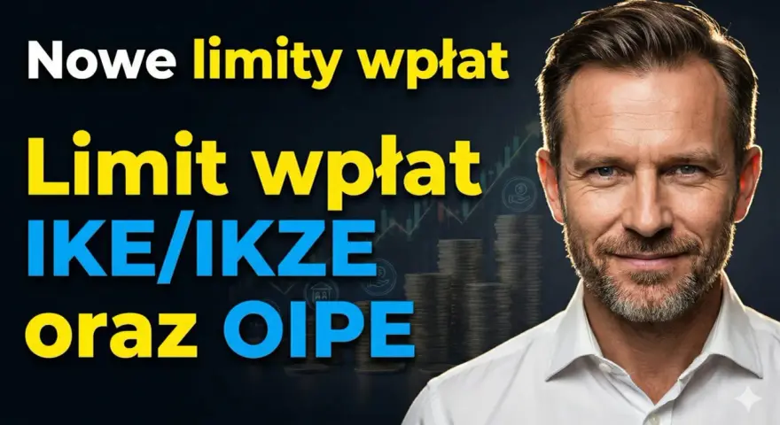 Nowe limity wpłat na indywidualne konto emerytalne (IKE/IKZE) i OIPE. Mężczyzna w białej koszuli.