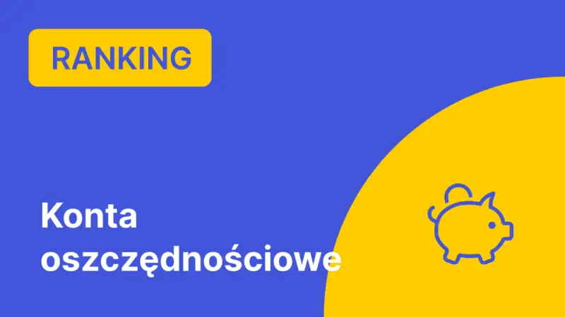 Ranking kont oszczędnościowych bez konta osobistego. Ikona świnki skarbonki.